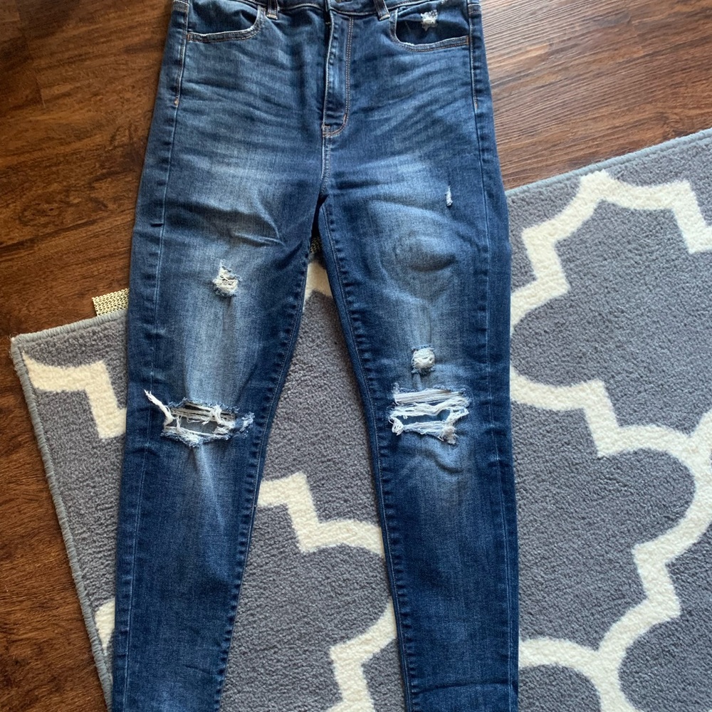 Womens America eagle super stretch high waisted jeans